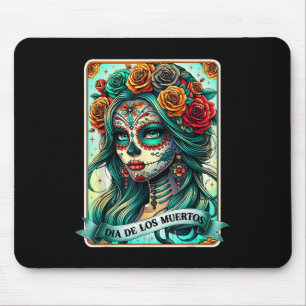 Mousepad Dia De Los Muertos Rosa Dia Da Mulher De