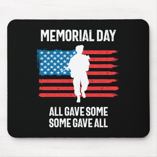 Mousepad dia de memorial todos deram algum dia de memorial  (Frente)