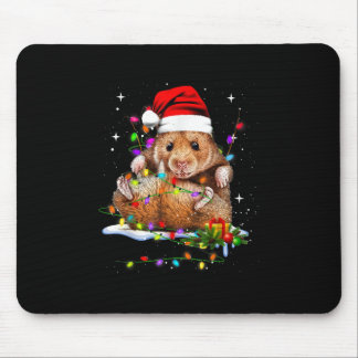 Mousepad Dia de Natal de Hamster Bonito