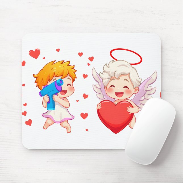 Mousepad Dia de os namorados 2025: Ângulos giros e lúdicos  (Com mouse)