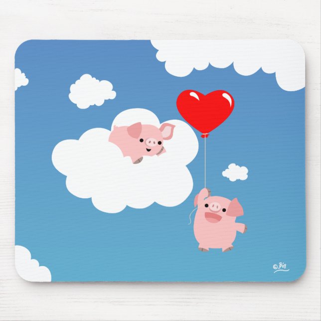 Mousepad Dia de os namorados: As Asas do Amor (Frente)