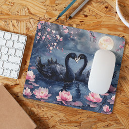 Mousepad Dia de os namorados de Aquarelas Moon Swan Casal F