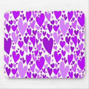Mousepad Dia de os namorados de Groovy e Roxo-Roxo