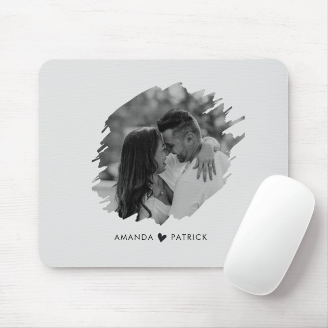 Mousepad Dia de os namorados personalizado Casal de fotos m (Com mouse)