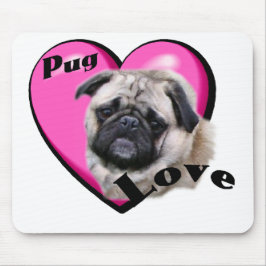 Mousepad Dia de os namorados Pug