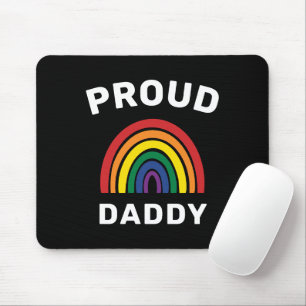 Mousepad Dia de os pais Arco-Íris Pai LGBTQ OrtoOrgulho gay