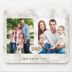 Mousepad Dia de os pais de Colagem da Família Elegante