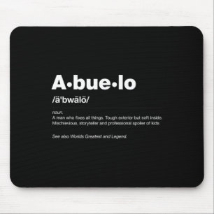 Mousepad Dia de os pais de Definição de Dicionário Engraçad