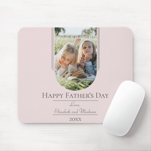 Mousepad Dia de os pais de Fotografia em Arch Moderno | Ros (Com mouse)