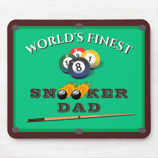 Mousepad Dia de os pais de Mesa verde engraçada com Piscina (Frente)