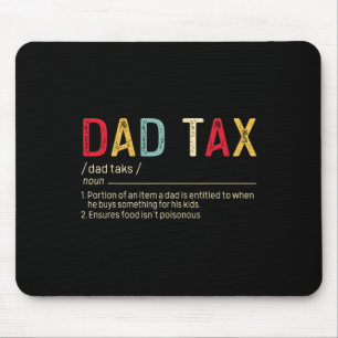 Mousepad Dia de os pais Funny Definição de Imposto do pai