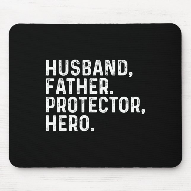 Mousepad Dia de os pais Herói do Pai de Proteção para o Mar (Frente)