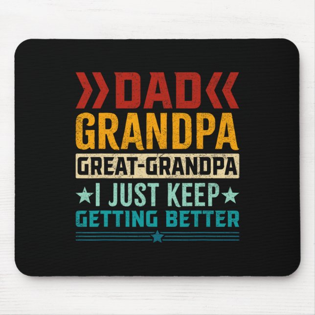 Mousepad Dia de os pais pai Excelente Avô (Frente)