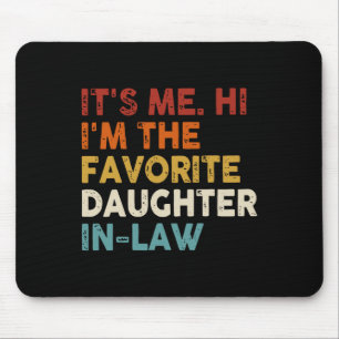Mousepad Dia de os pais retrô é "Oi" Eu sou o Daugh favorit