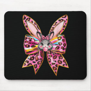 Mousepad Dia de Páscoa de Arco de Coquetel de Leopardo na P