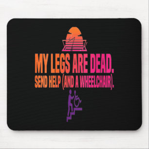 Mousepad Dia de Pernas Femininas Pernas Engraçadas São Agen