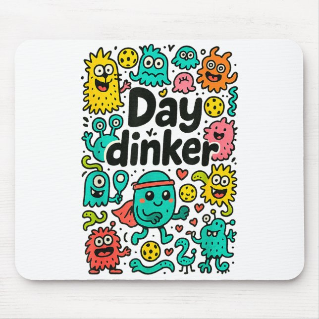 Mousepad Dia de pickleball dinker  (Frente)