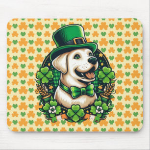 Mousepad Dia de São Patrício Cachorro Fofo