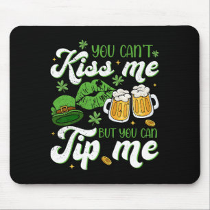 Mousepad Dia de São Patrício Camisa engraçada de garçonete 