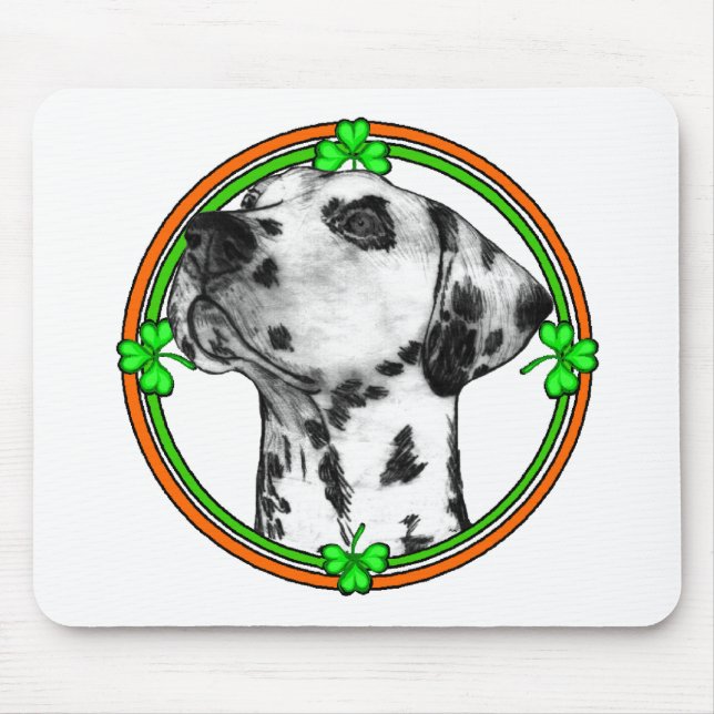 Mousepad Dia de São Patrício Dalmático (Frente)