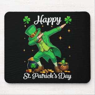 Mousepad Dia de São Patrício De Leprechaun Boys Feliz Rua P