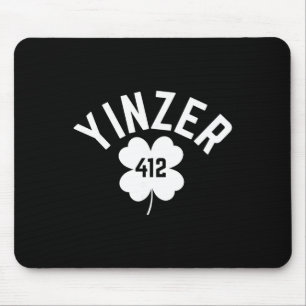 Mousepad Dia de São Patrício de Pittsburgh Yinz Engraçado 4