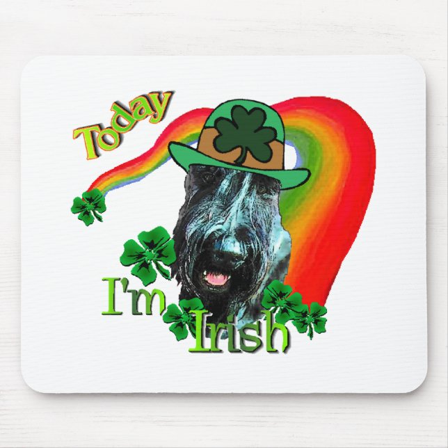 Mousepad Dia de São Patrício Giant Schnauzer (Frente)