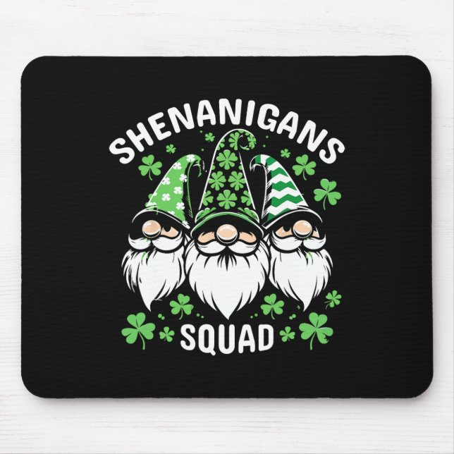 Mousepad Dia de São Patrício Gnomos Shenanigans Squad 2024  (Frente)