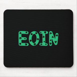 Mousepad Dia de São Patrício Irlandês Família Divertida Cor