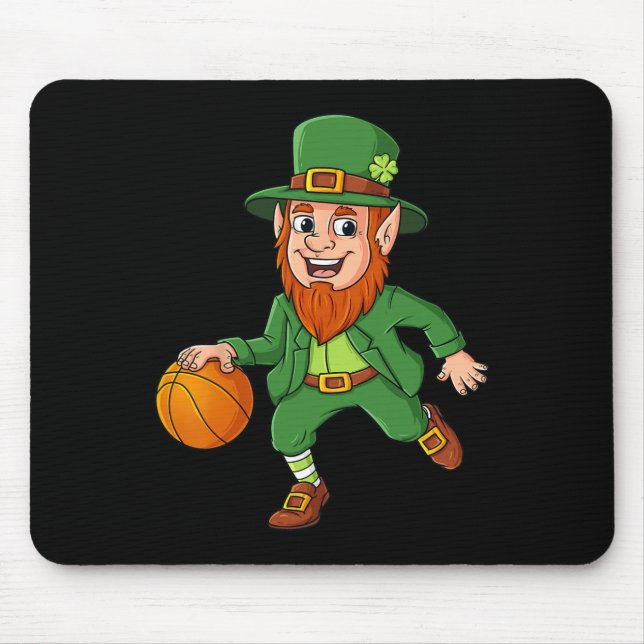 Mousepad Dia de São Patrício Leprechaun Basball Lucky Boys  (Frente)
