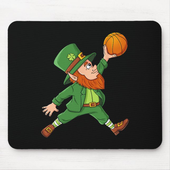 Mousepad Dia de São Patrício Leprechaun Basball Lucky Boys  (Frente)