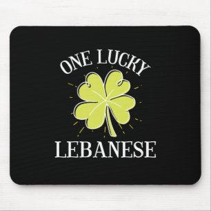 Mousepad Dia de São Patrício Lucky Libanês Presente