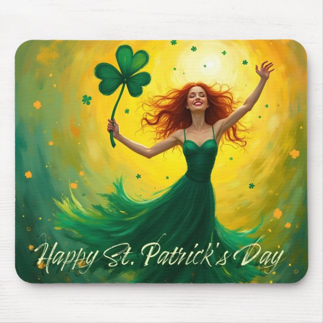 Mousepad Dia de São Patrício Mágico (Frente)