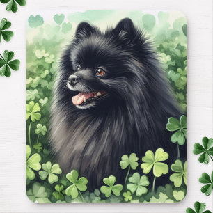 Mousepad Dia de São Patrício Pomerano Preto