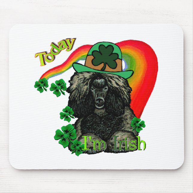 Mousepad Dia de São Patrício Poodle (Frente)