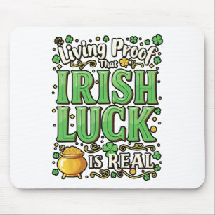 Mousepad Dia de São Patrício Treta do Trevo Irlandês Irland