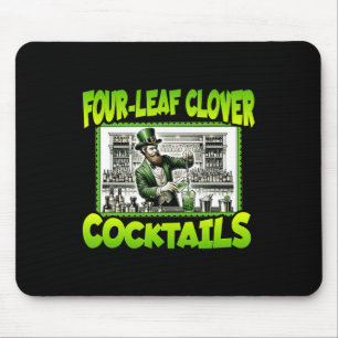 Mousepad Dia de São Patrício Trevo de Quatro Folhas Tails S