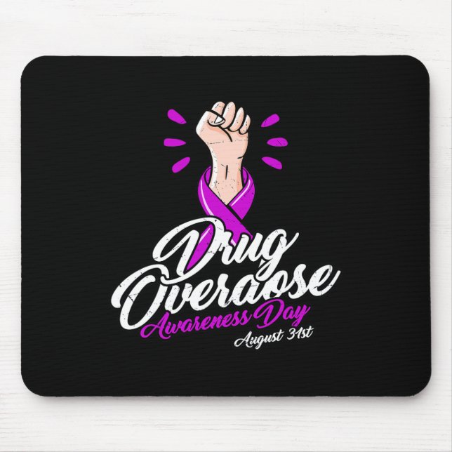 Mousepad Dia de Sensibilização para a Sobredosagem de Medic (Frente)