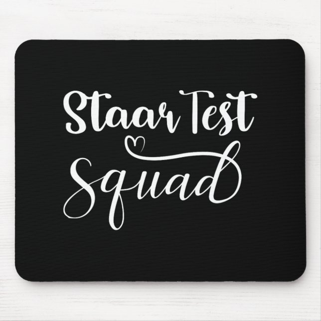 Mousepad Dia de Teste de Professores Engraçado no Esquadrão (Frente)