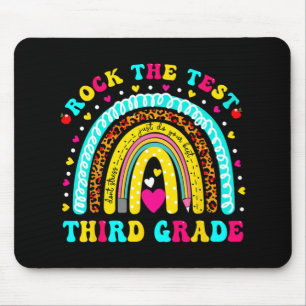 Mousepad Dia de Teste Dia do Arco-Íris Dia do Terceiro Test