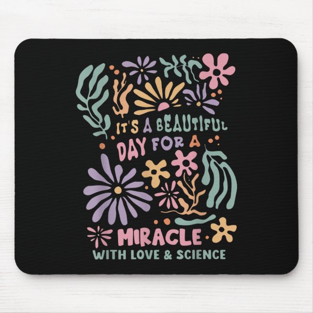 Mousepad Dia De Transferência Floral Ivf É Um Belo Dia Para (Frente)