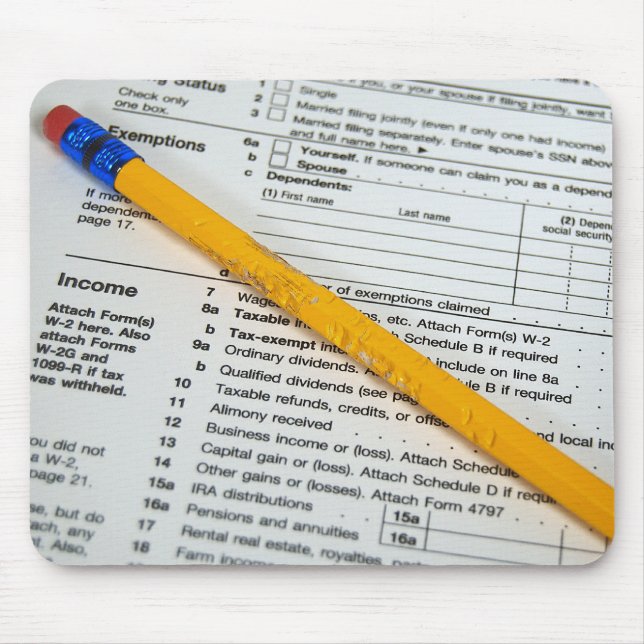 Mousepad Dia do Imposto (Frente)