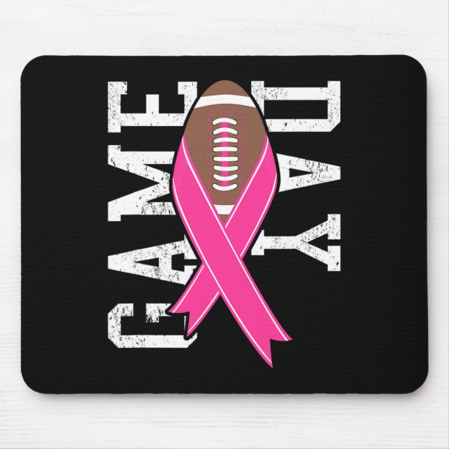 Mousepad Dia do Jogo - Futebol Rosa de Consciência do Cance (Frente)