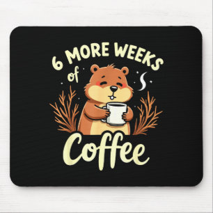 Mousepad Dia do Marmota Previsão Divertida de Primavera Tem