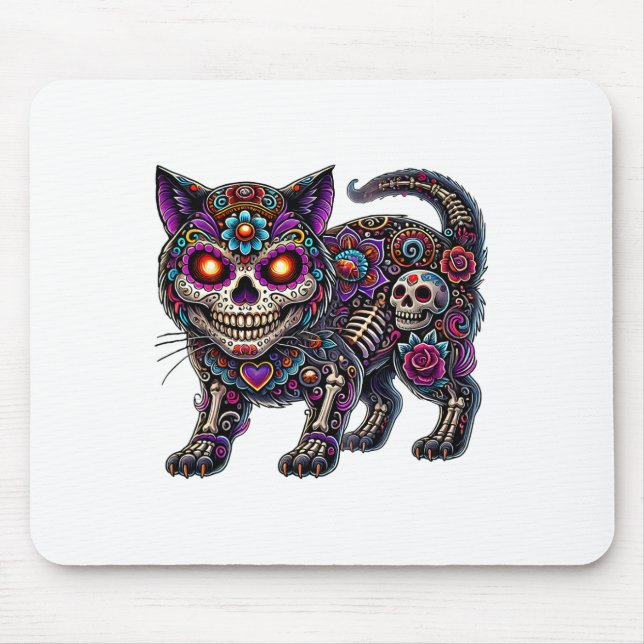 Mousepad Dia Do Morto De Los Muertos Cinco De Mayo Sugar (Frente)