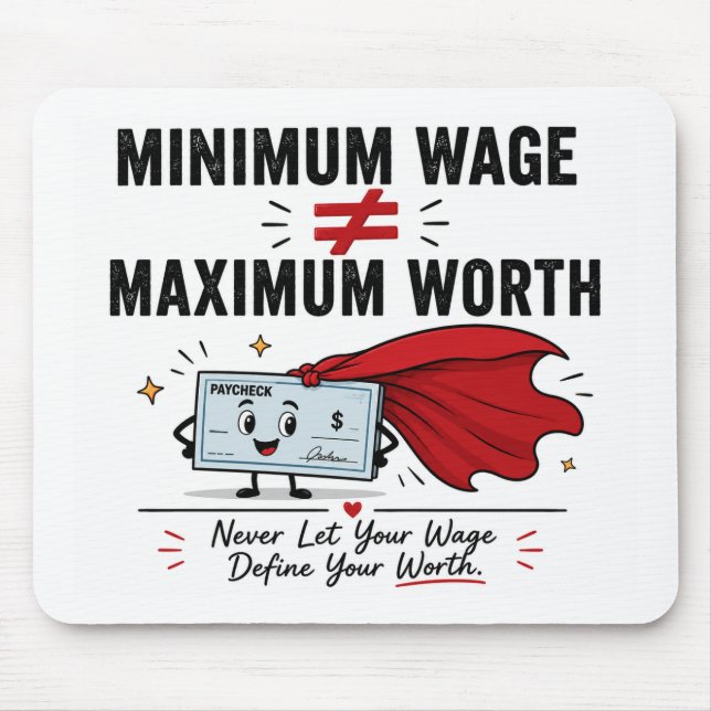 Mousepad Dia do Trabalho Humor Mouse pad-Pagamento (Frente)