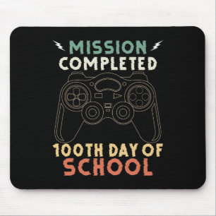 Mousepad Dia Dos Jogadores 100 Dias De Jogo De Diversão Esc