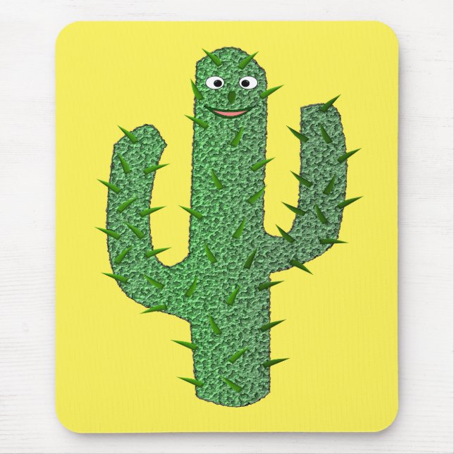 Mousepad Dia dos Mortos Felizes Cactus (Frente)