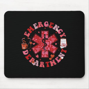 Mousepad Dia dos Namorados Departamento de Emergência Enfer