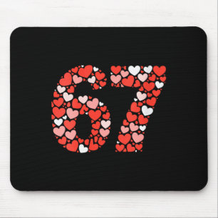 Mousepad Dia dos Namorados Feminino 67 Meme Cheio de Coraçõ